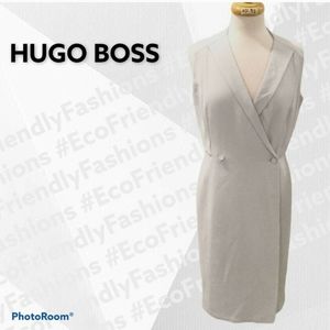 Hugo Boss 'Damarine' Suiting Wrap Sheath Dress